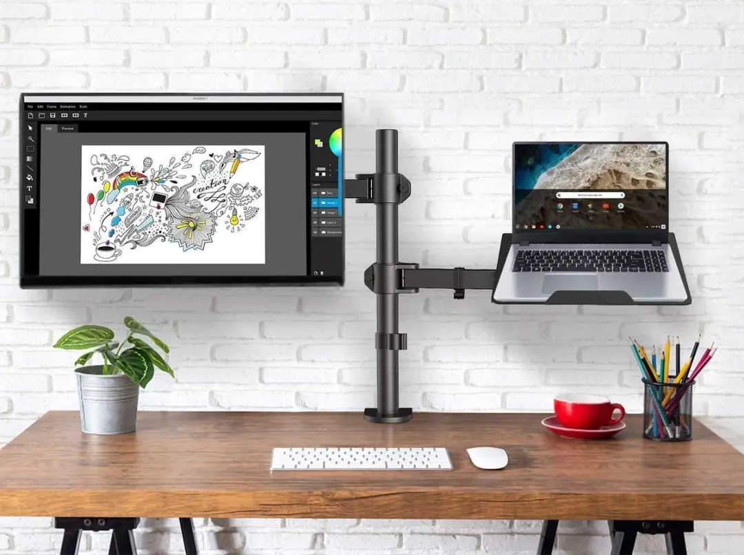 NÖRDIC MM10 Monitor & Laptop Houder 13-27" - Zwart