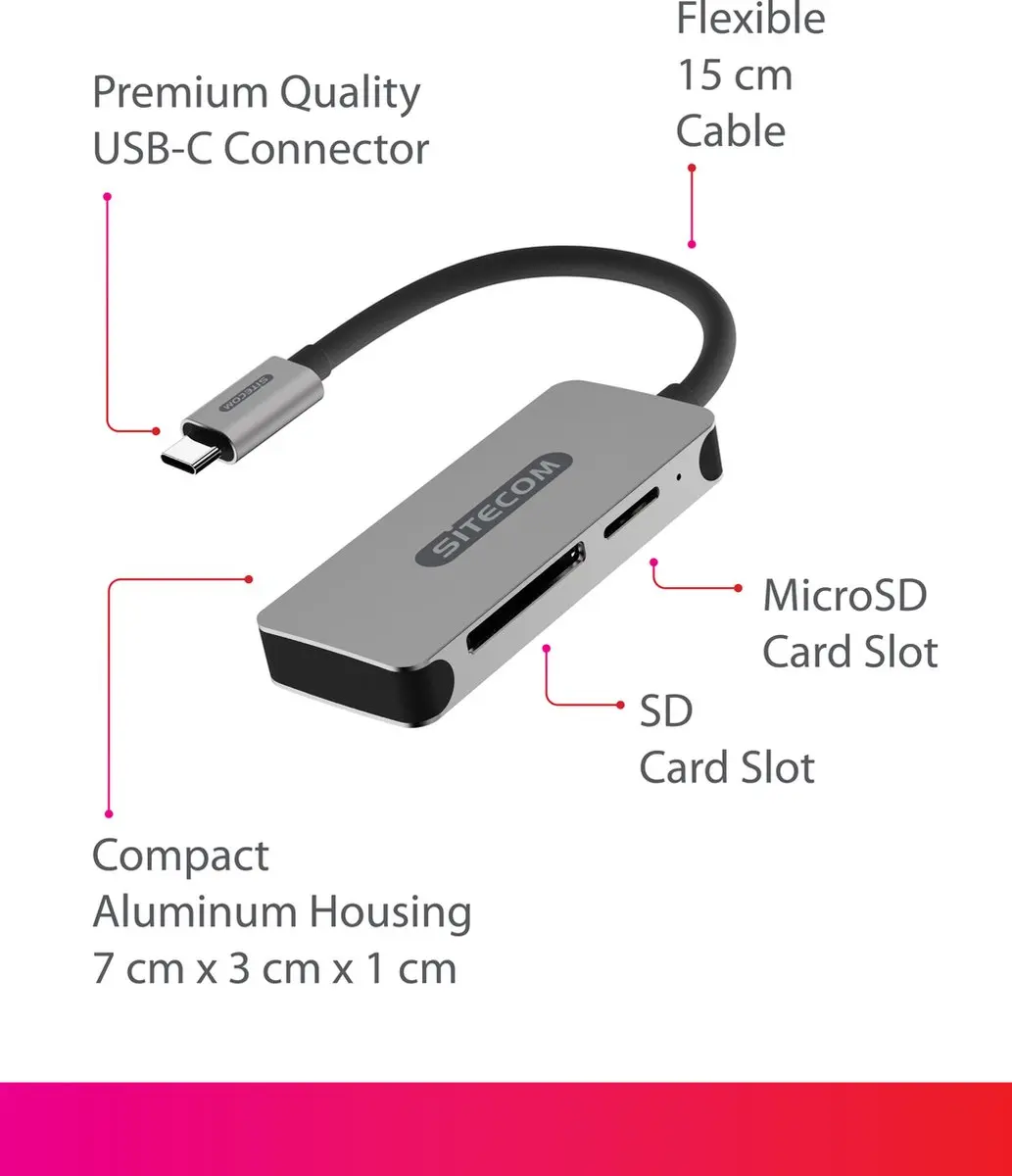 Sitecom MD-066 USB-C Card Reader