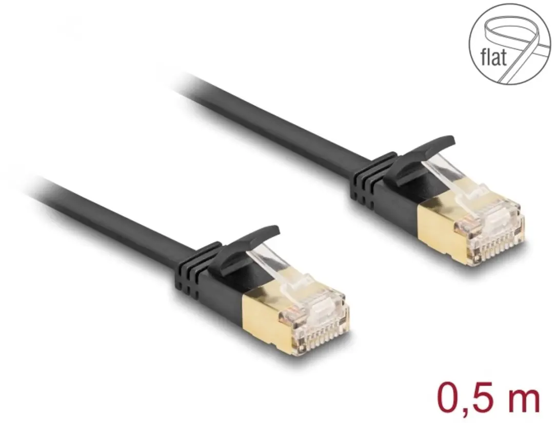 Delock RJ45 Netwerkkabel Cat.6A Cat.7 0,5m