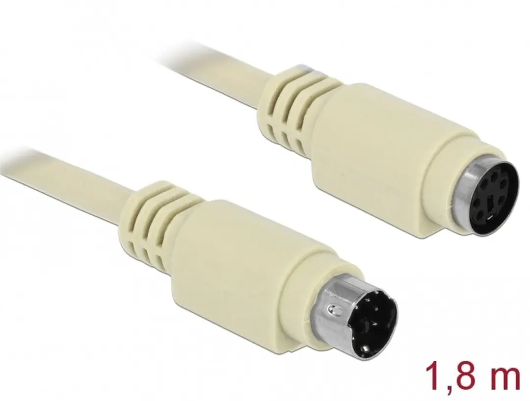 Delock PS/2 Extensiekabel 1,8m