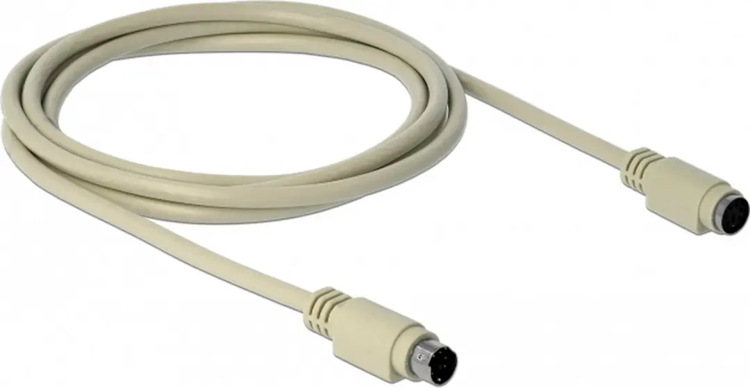 Delock PS/2 Extensiekabel 1,8m - Beige