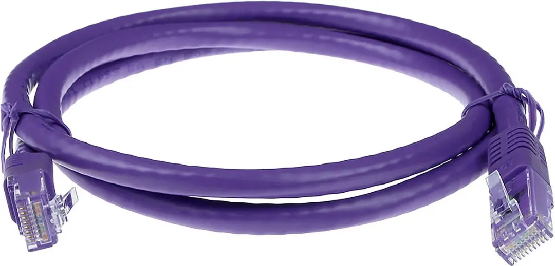 ACT Paarse U/UTP CAT6 Patchkabel 3m - IB1703