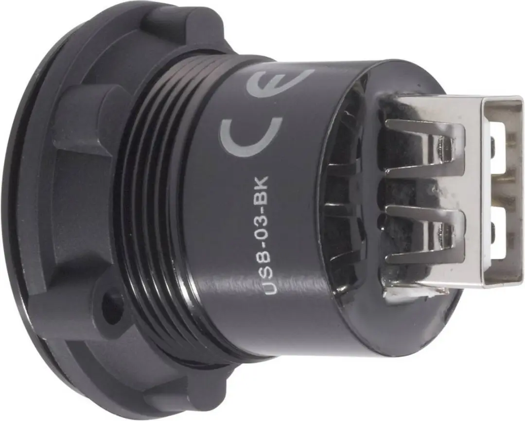 Tru Components USB-03-BK Inbouw USB-bus 2.0 - Zwart
