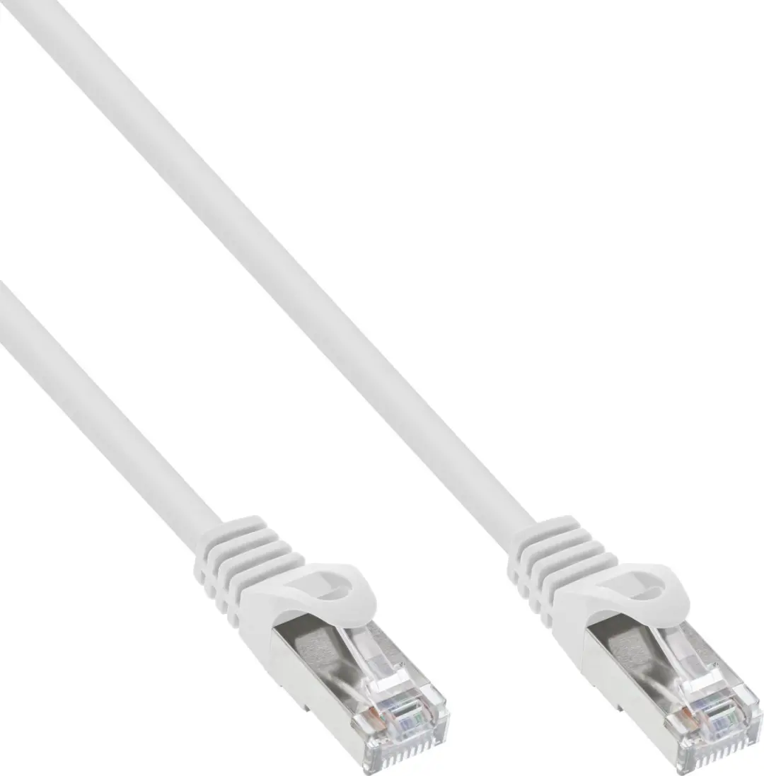 InLine Patchkabel SF/UTP Cat.5e Wit 1m