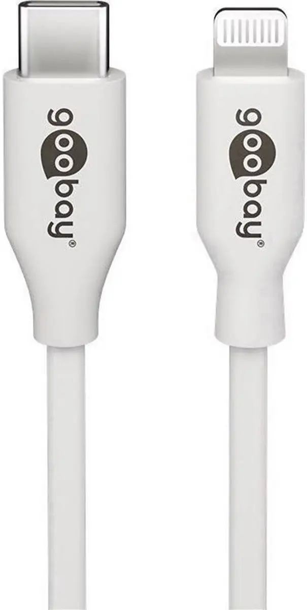 Goobay Lightning USB-C Kabel 1m - Wit