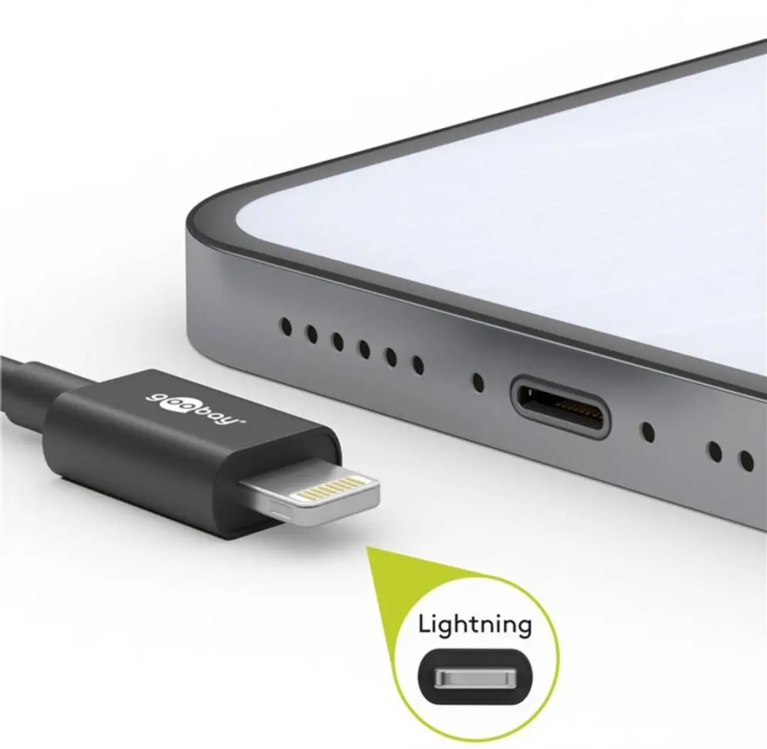 Goobay Lightning USB-C Kabel 1m - Wit
