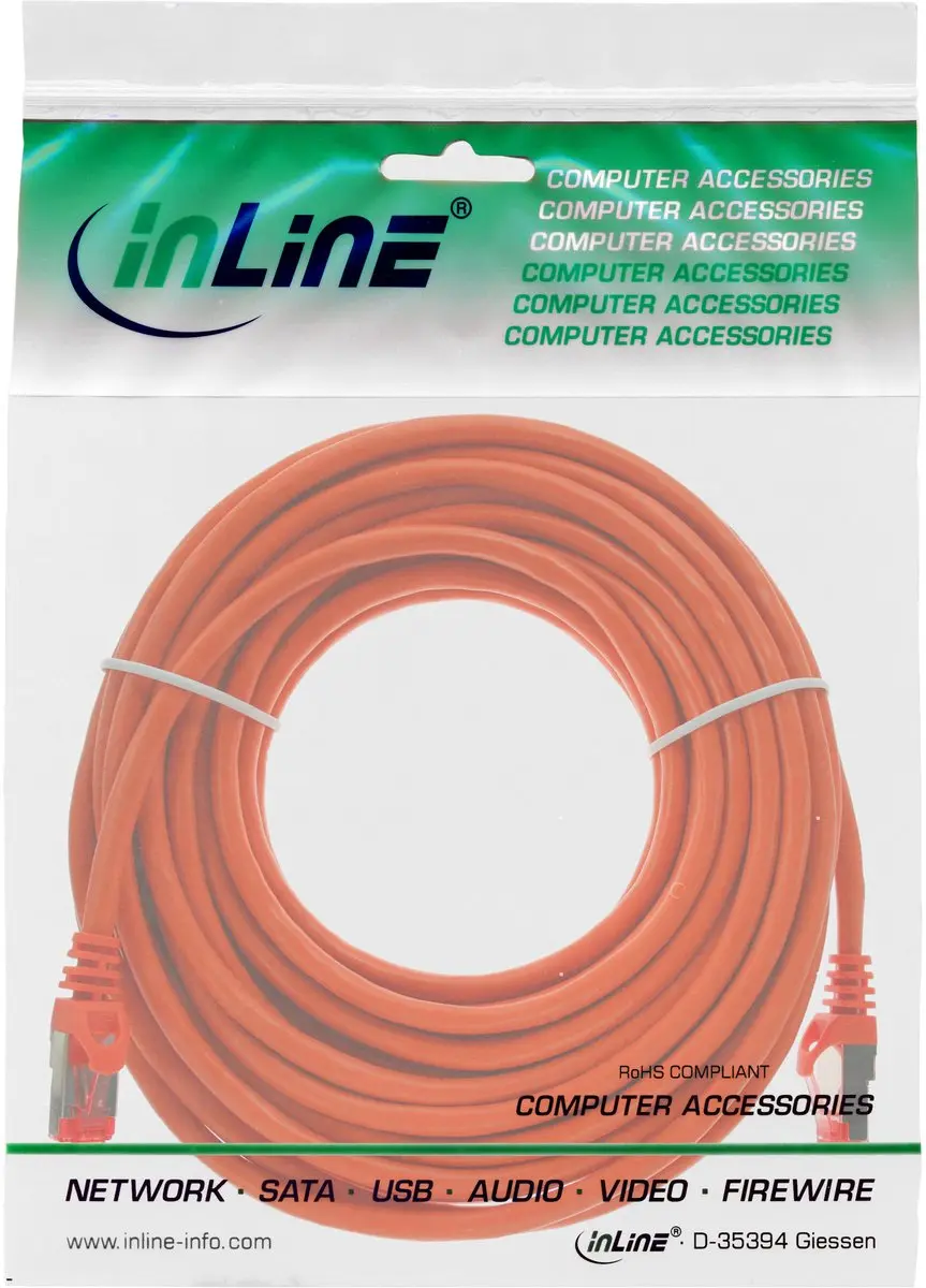 InLine Patchkabel S/FTP Cat.6 7,5m - Oranje