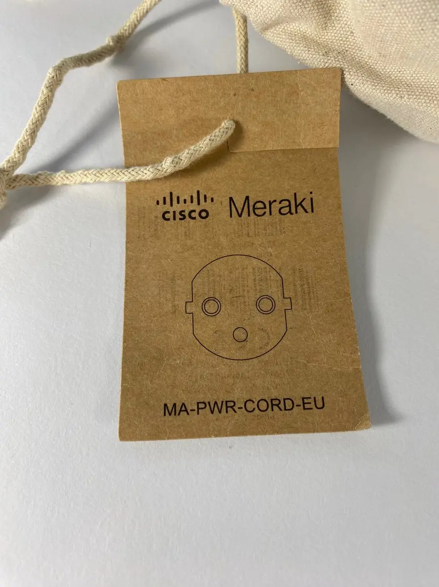 Cisco Meraki AC Voedingskabel MX/MS - EU - Zwart