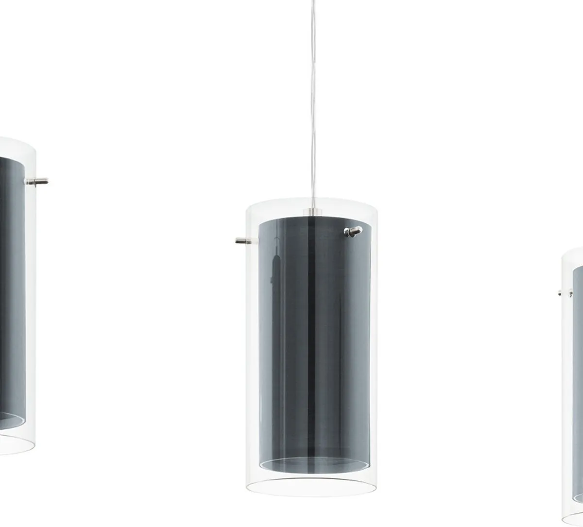 Eglo Pinto Textiel Hanglamp 82cm - Grijs