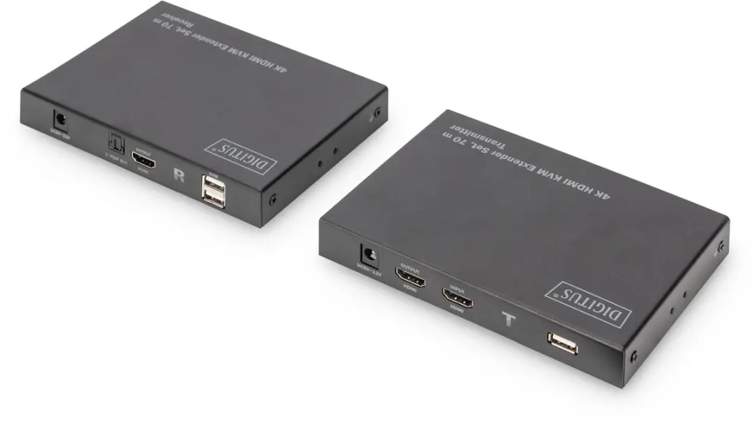 Digitus DS-55513 - KVM-extender - Zender en ontvanger - 4K - HDMI - 70 m