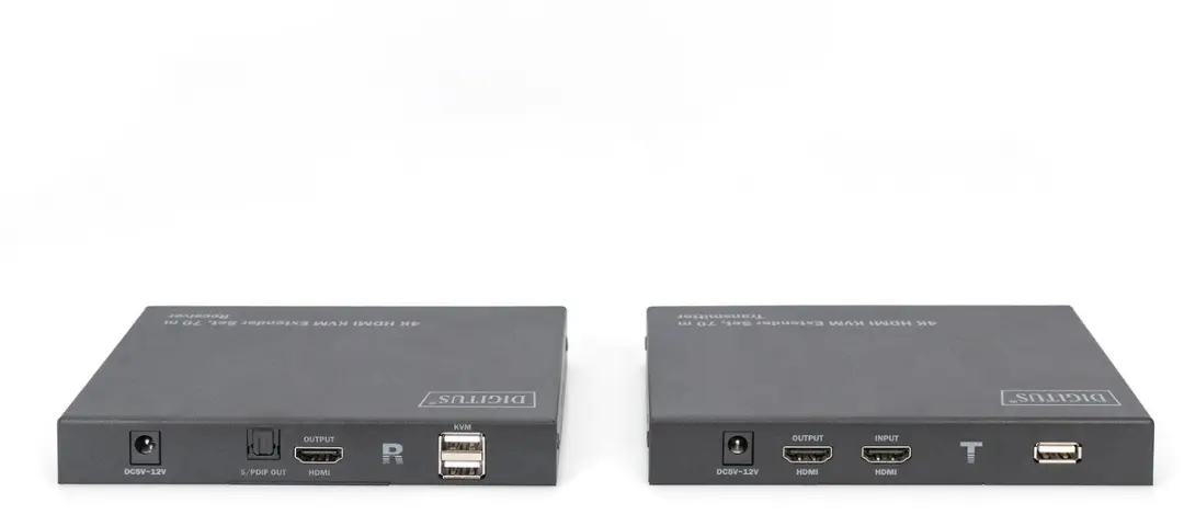Digitus DS-55513 - KVM-extender - Zender en ontvanger - 4K - HDMI - 70 m