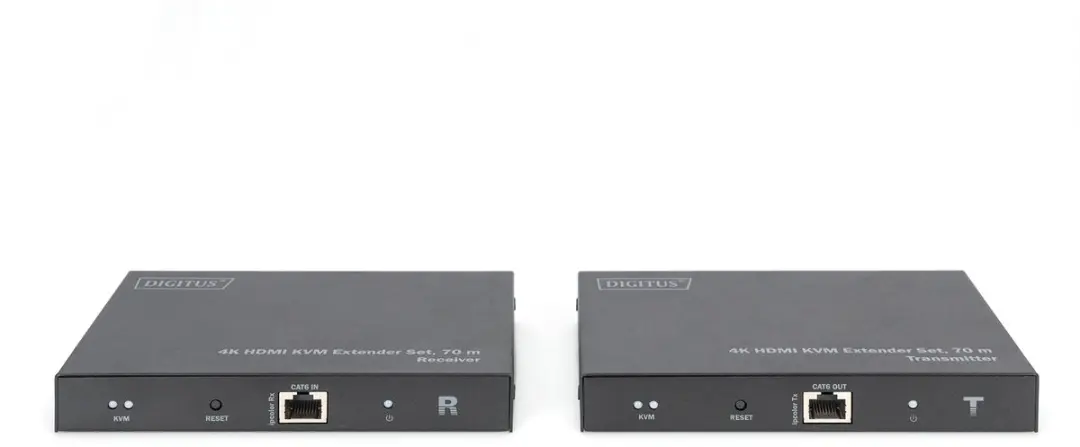 Digitus DS-55513 - KVM-extender - Zender en ontvanger - 4K - HDMI - 70 m