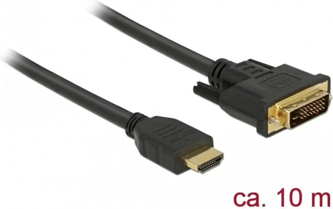 Delock DVI-D Dual Link naar HDMI Kabel - 10m - Zwart - afbeelding 6 van 6