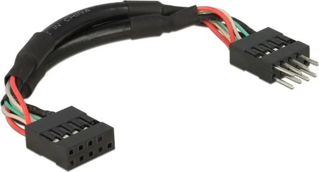 Delock 0.1m Kabel - Zwart