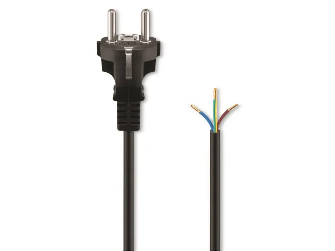 Goobay 94701 Beschermende Contactkabel - 2m - Zwart