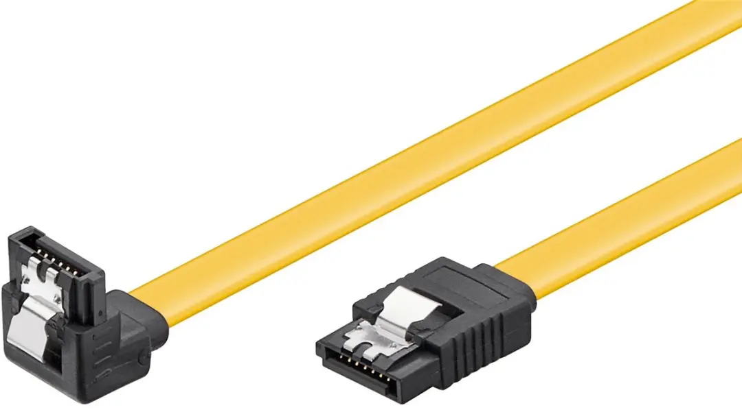 Goobay SATA Datakabel 6 Gbit/s - 0,10m - Geel