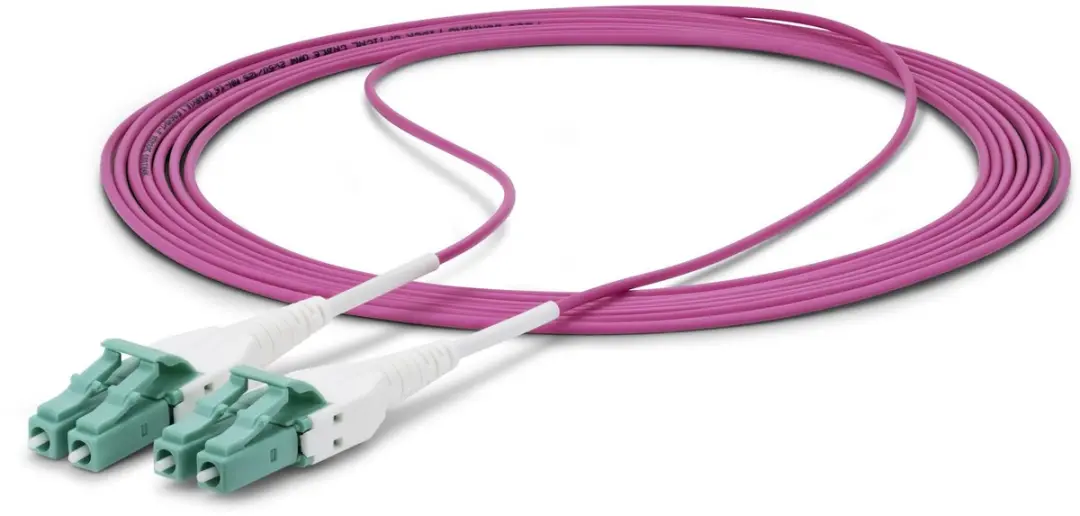 Startech OM4RLCLC15M Glasvezelkabel LC-LC 15m - Violet