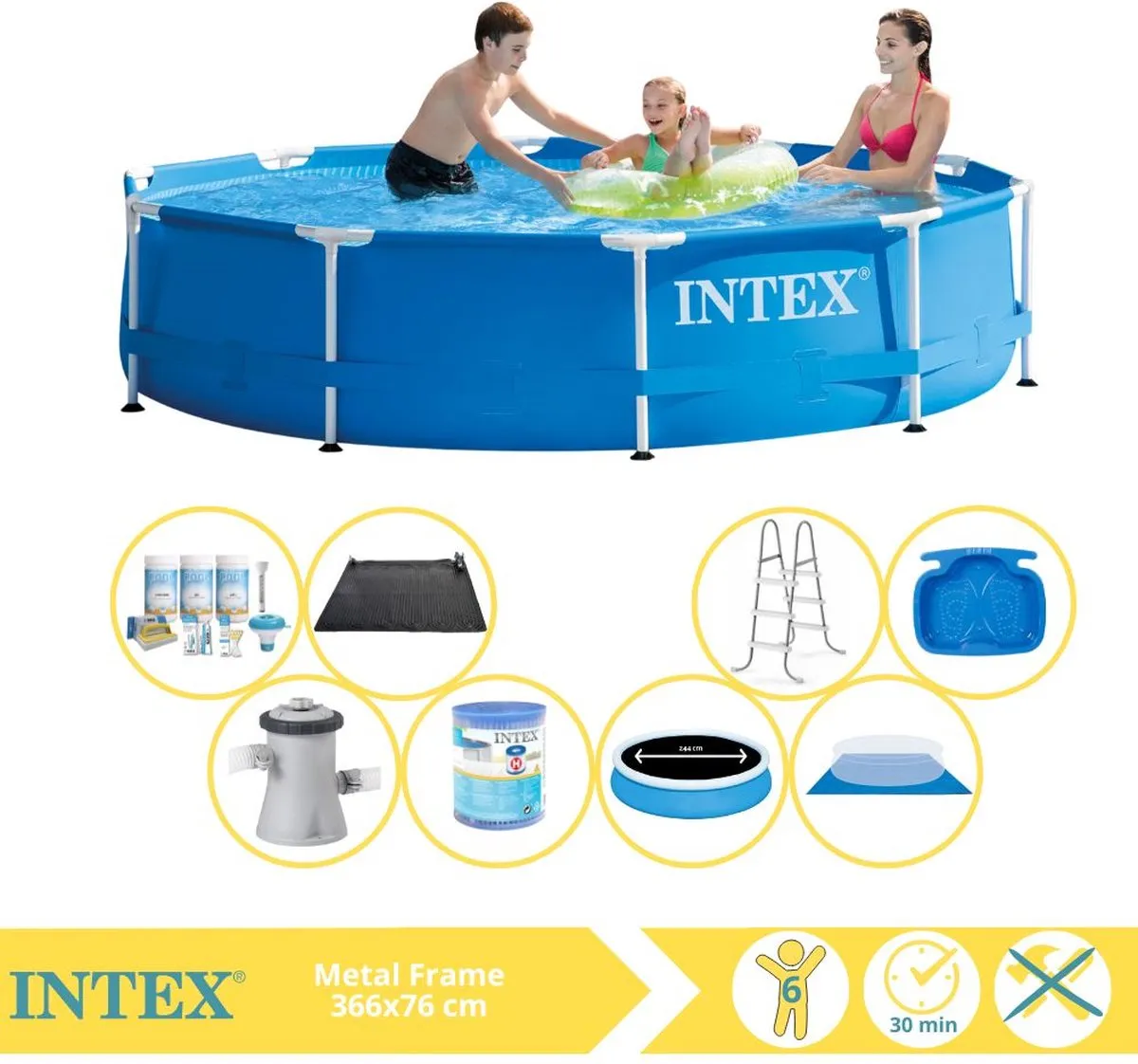 Intex Metal Frame Zwembad 366x76cm