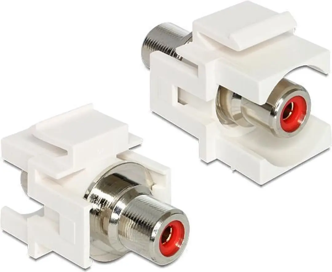 Delock Keystone Cinch Buchse - Wit