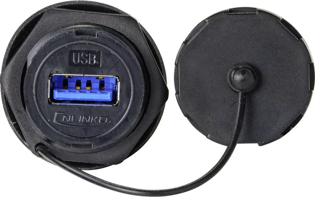 Tru Components TC-9554656 USB 3.0 Inbouwbus Type A - Zwart
