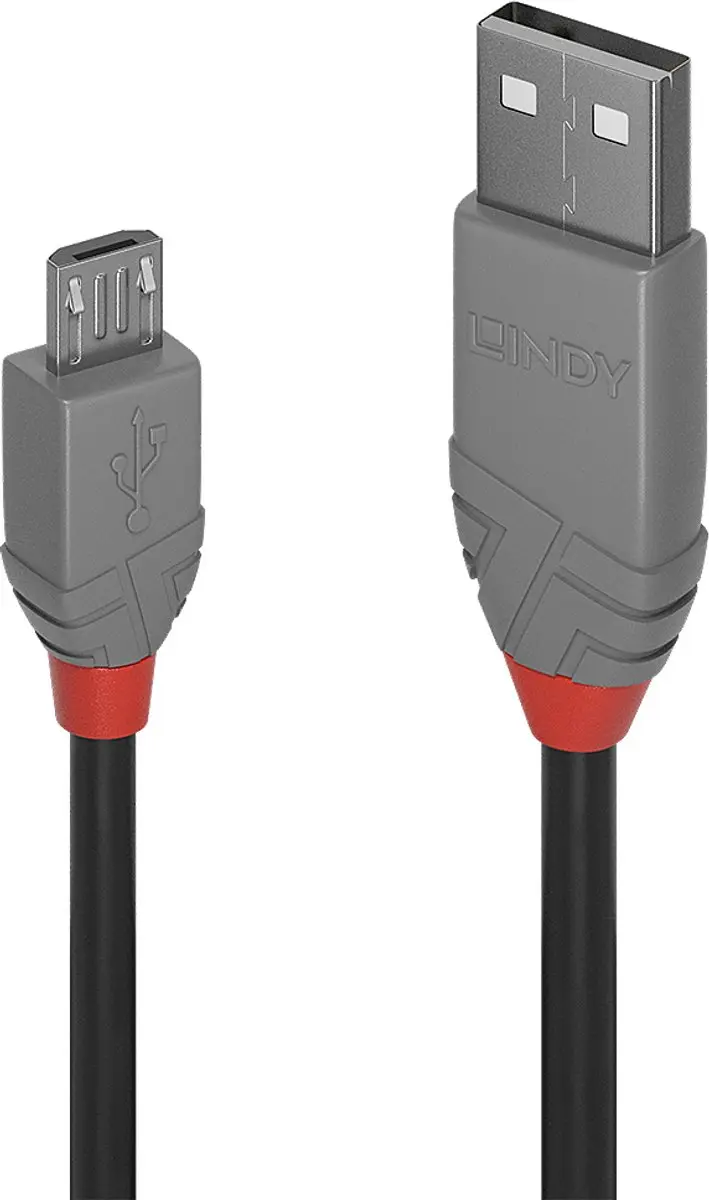 Lindy 36734 USB-kabel USB-A naar USB-micro-B 3m