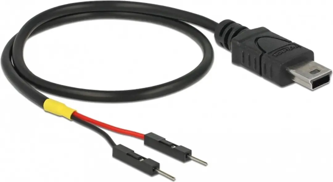 Delock USB-C naar 2x Pinheader Kabel - 20cm - Zwart