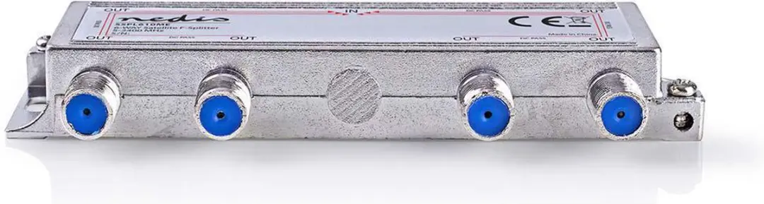 Nedis SSPL610ME Satellietsplitter - 6 Outputs - 17dB - Zilver