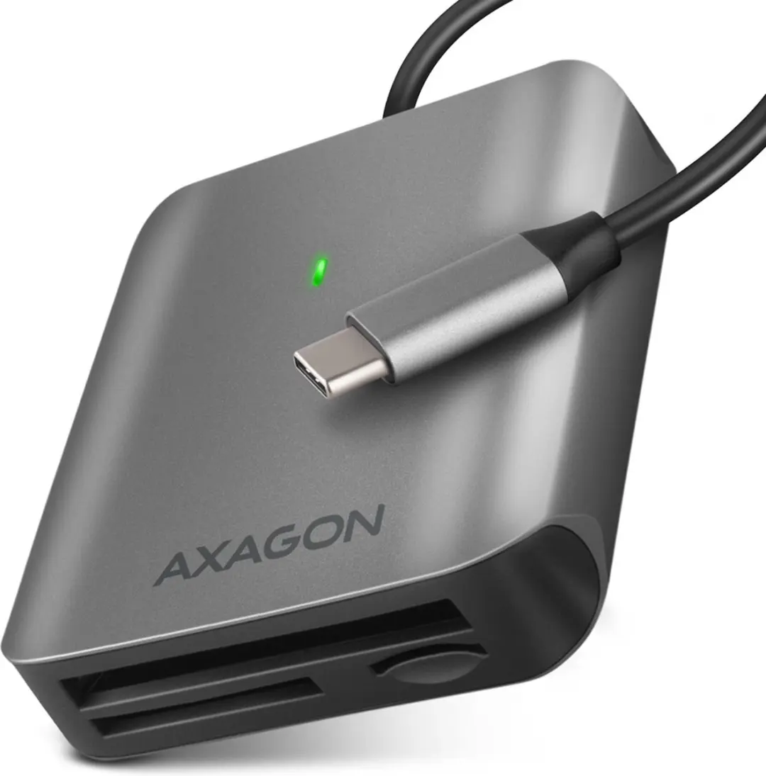 Axagon CRE-S3C USB-C Geheugenkaartlezer 3-Slot