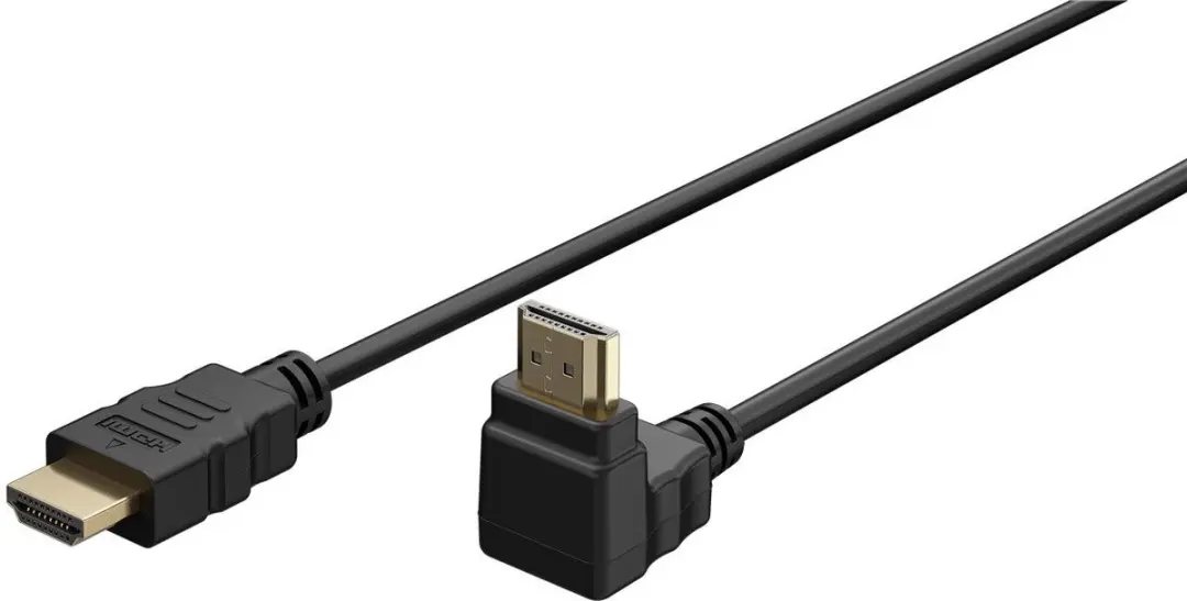 Goobay HDMI-kabel 90° 4K 60Hz - Zwart