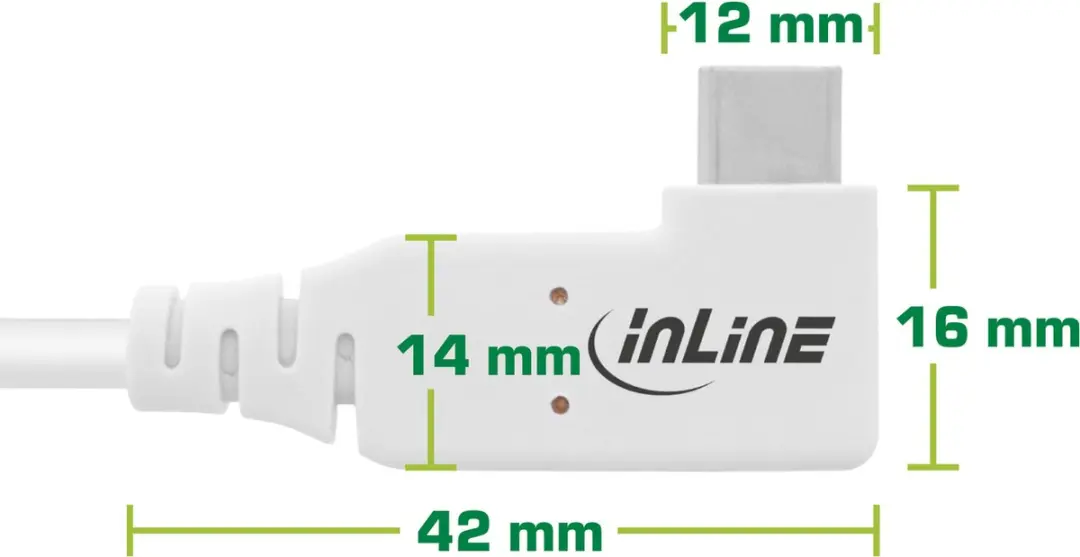 InLine USB-C Kabel - USB4 - 240W PD - 2 meter - Wit