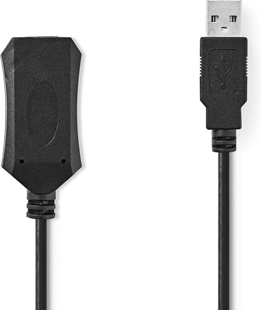 Nedis CCGL60EXTBK200 USB 2.0 Kabel - 20m - Zwart