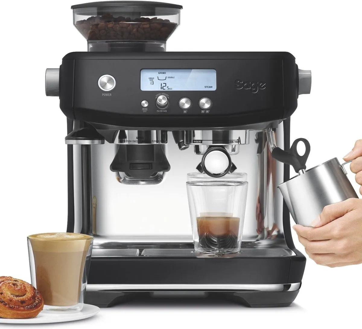 Sage the Barista Pro SES878BTR4EEU1 Espressomachine - Zwart
