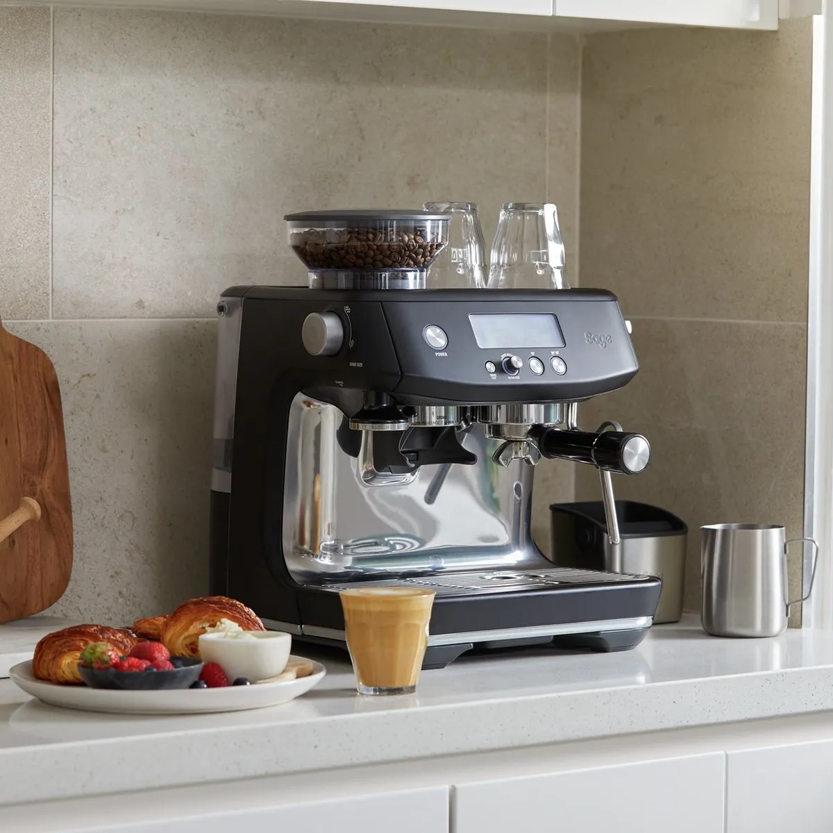 Sage the Barista Pro SES878BTR4EEU1 Espressomachine - Zwart
