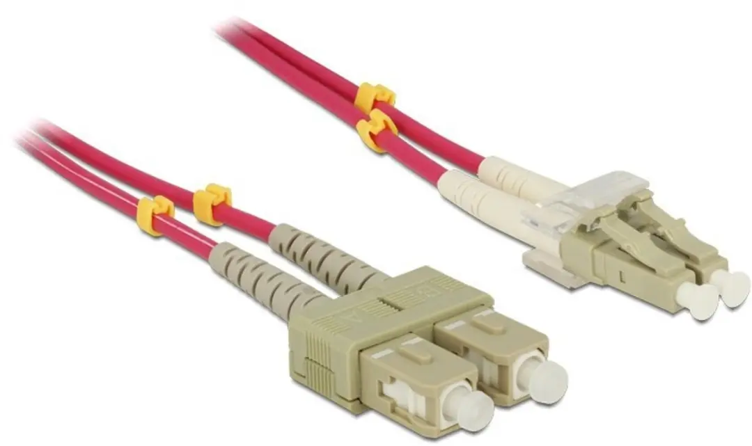 Delock LC-SC OM4 Patchkabel 5m - Paars