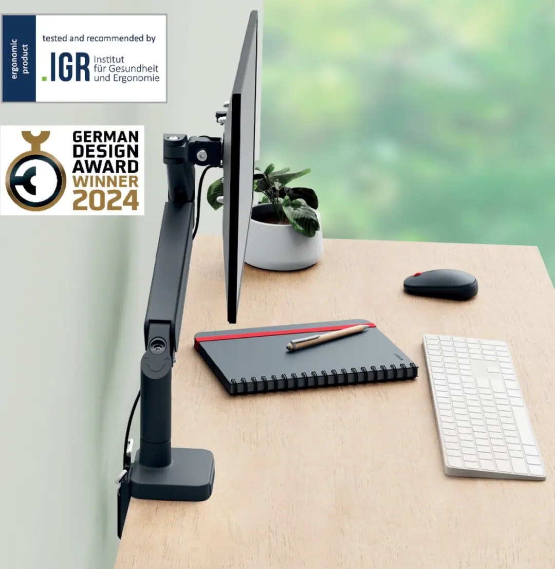 Leitz Ergo Monitorarm 64890089 - 1 Scherm - Donkergrijs - afbeelding 6 van 6