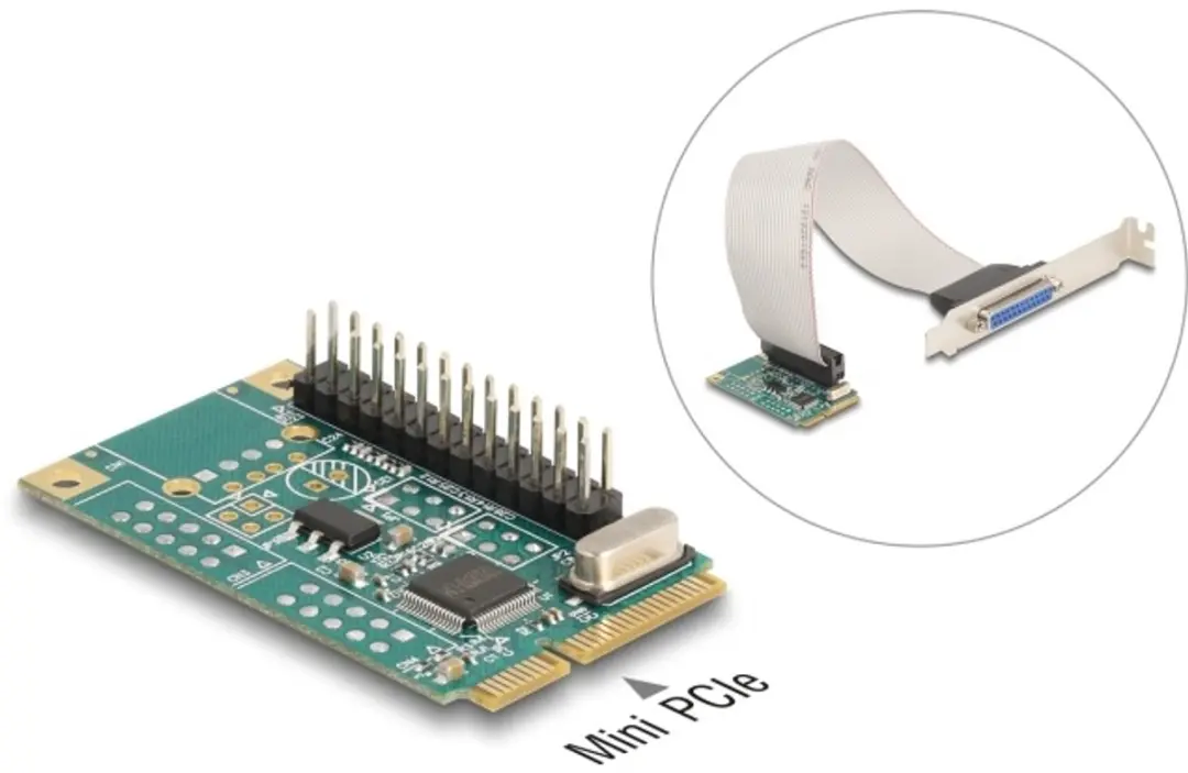 Delock Mini PCIe I/O Parallel 1x