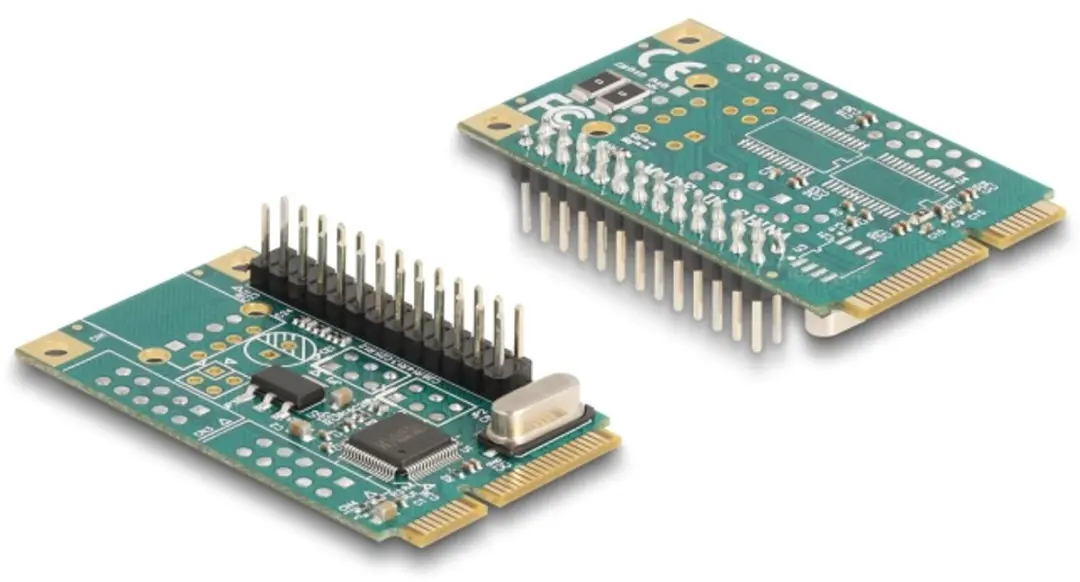 Delock Mini PCIe I/O Parallel 1x - Groen