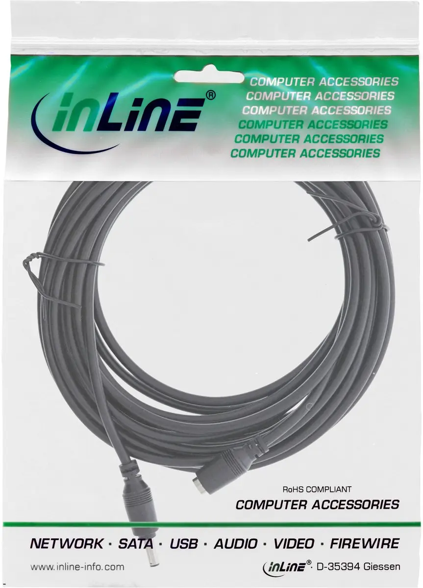 InLine DC Verlengkabel 24W 3m