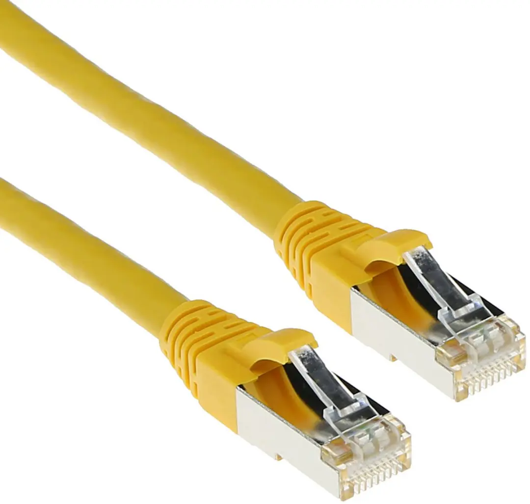 ACT Gele SFTP CAT6A Patchkabel 30m