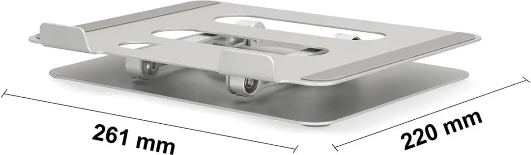 Nedis NBSTND110SI Notebookstandaard 17" - Opvouwbaar - Zilver - afbeelding 6 van 6