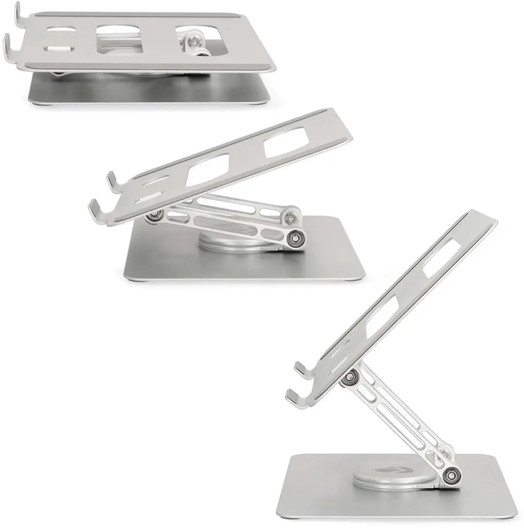 Nedis NBSTND110SI Notebookstandaard 17" - Opvouwbaar - Zilver