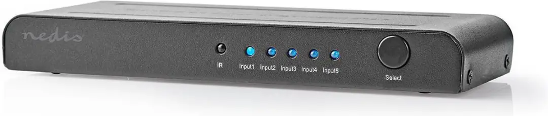 Nedis HDMI-Switch VSWI3475AT 5-Poorts - 4K@60Hz - Antraciet - afbeelding 6 van 6