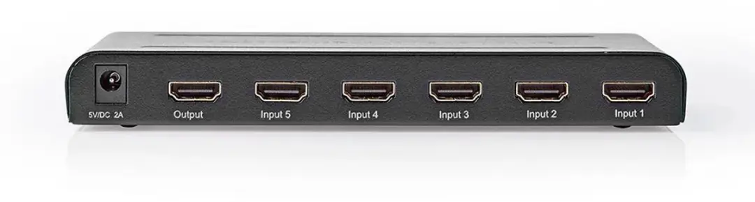 Nedis HDMI-Switch VSWI3475AT 5-Poorts - 4K@60Hz - Antraciet