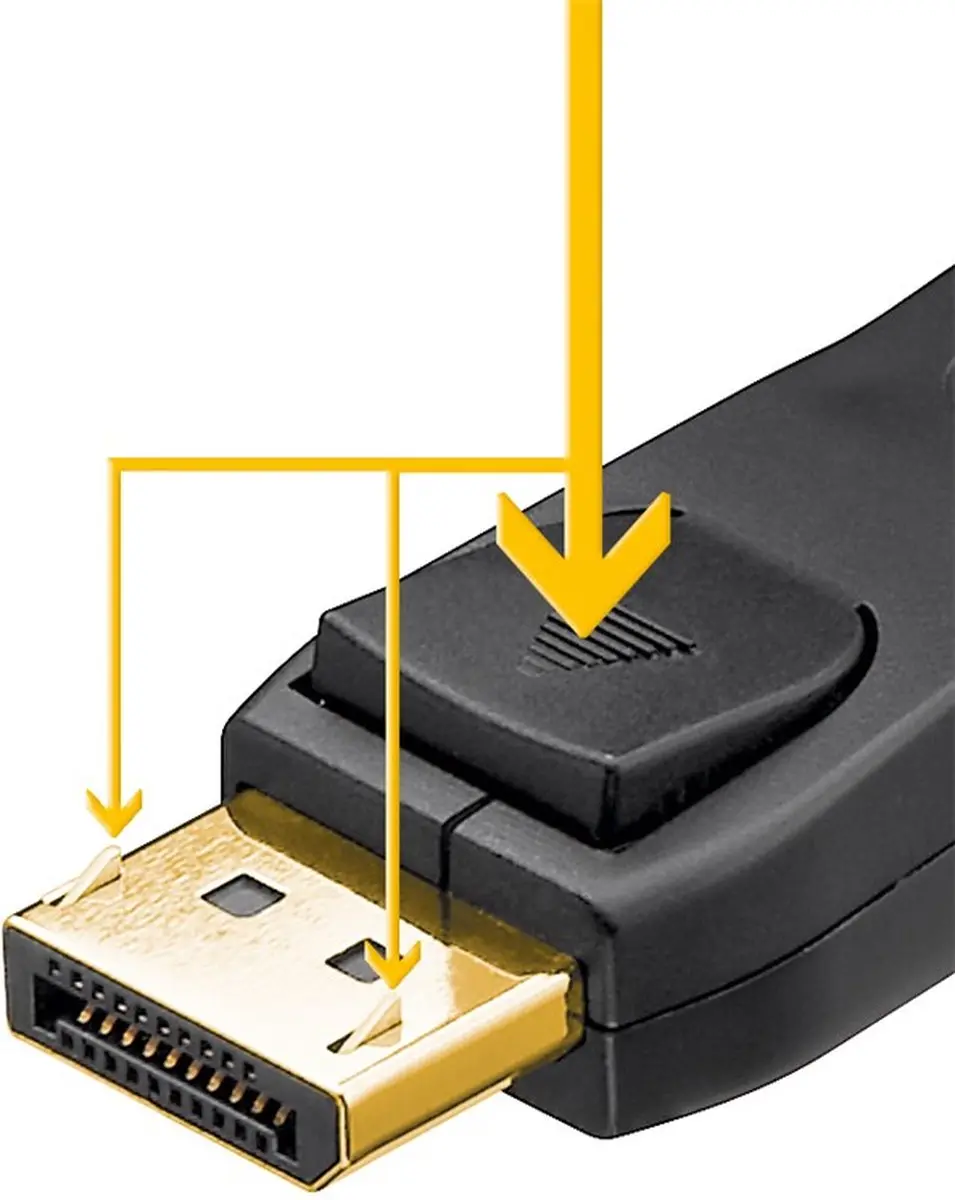 Goobay DisplayPort Kabel 2.1a 16K 60Hz 2m - Zwart