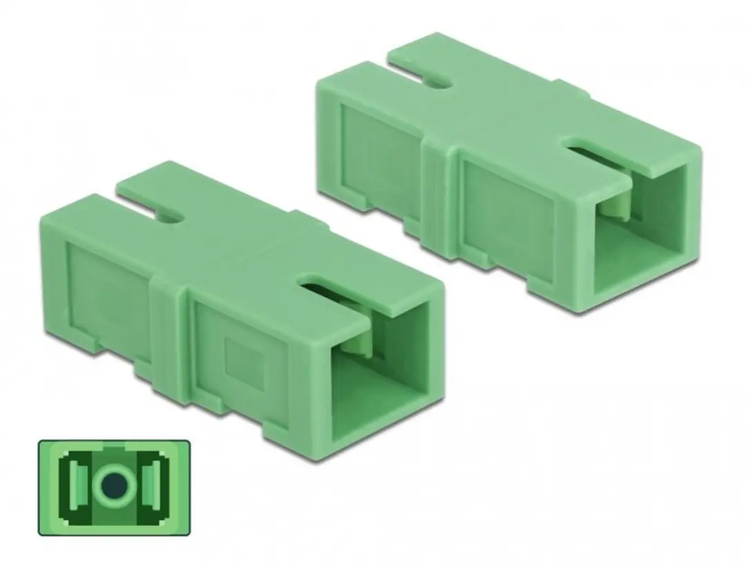 Delock SC Simplex Koppler - Groen - 4 Stuks