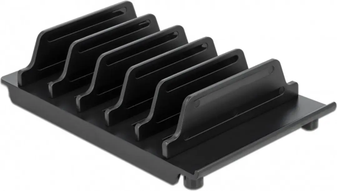 DeLOCK standaard voor 6 tablets en/of smartphones / zwart