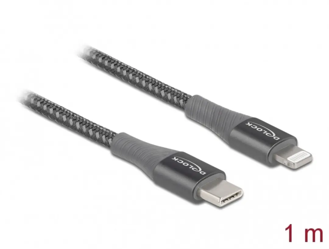 Delock USB-C naar Lightning Kabel 1m
