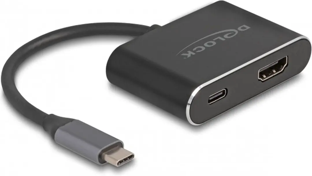Delock USB-C naar HDMI Adapter 8K HDR - 100W - Zwart