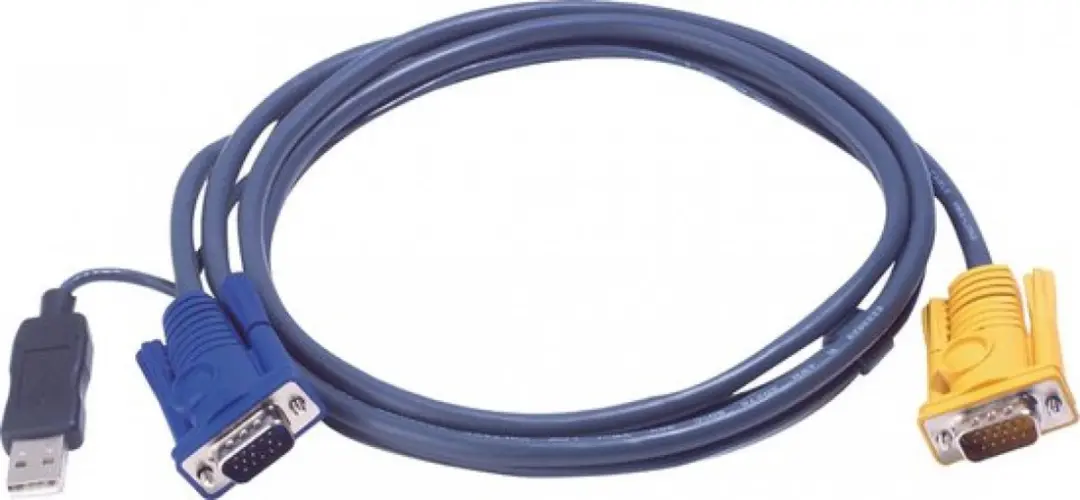ATEN 2L-5203UP KVM-kabel VGA USB - 3m - Zwart