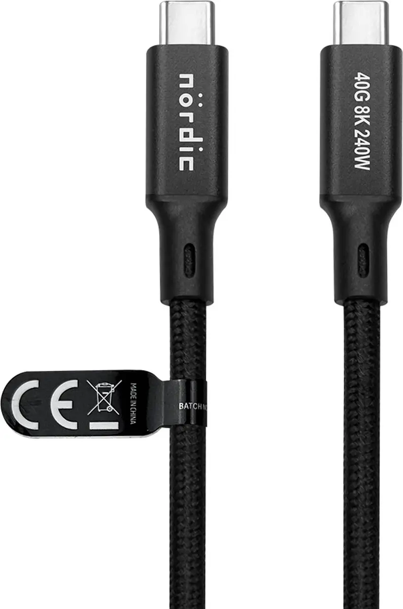 NÖRDIC USB4-4150 USB-C Kabel 240W 8K 60Hz
